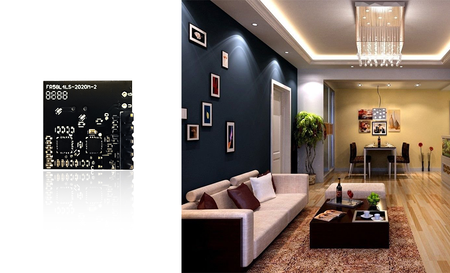 The radar module of the screen body sensing switch automatically lights up and saves energy The radar module of the screen body sensing switch automatically lights up and saves energy